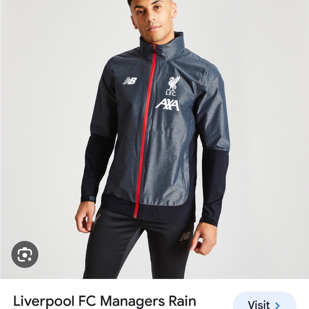 New Balance L.F.C. Managers rain jacket with hood size small